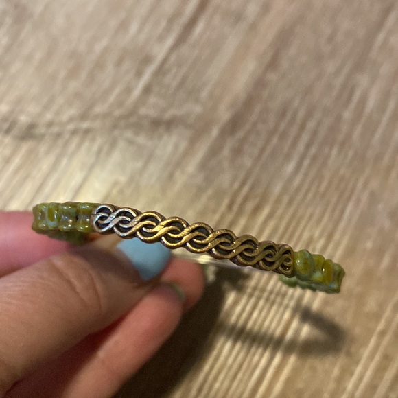 Alex and Ani Green Beaded Bracelet - Picture 2 of 4